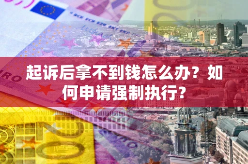 济南起诉后拿不到钱怎么办？如何申请强制执行？
