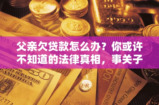 济南父亲欠贷款怎么办？你或许不知道的法律真相，事关子女未来