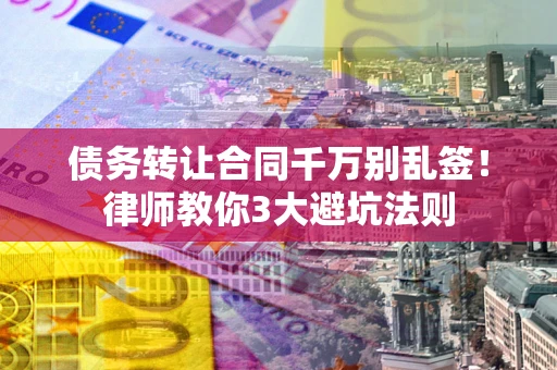 济南债务转让合同千万别乱签！律师教你3大避坑法则