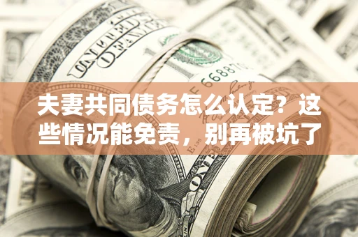 济南夫妻共同债务怎么认定？这些情况能免责，别再被坑了！