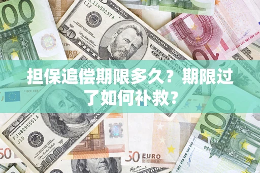 济南担保追偿期限多久？期限过了如何补救？