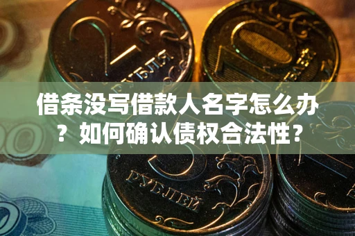 济南借条没写借款人名字怎么办？如何确认债权合法性？