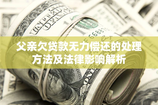 济南父亲欠贷款无力偿还的处理方法及法律影响解析