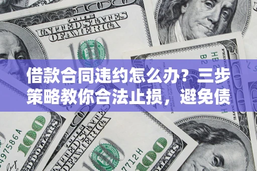 济南借款合同违约怎么办？三步策略教你合法止损，避免债务危机升级