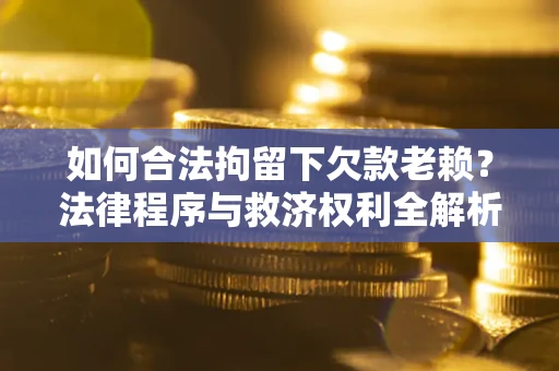 济南如何合法拘留下欠款老赖？法律程序与救济权利全解析